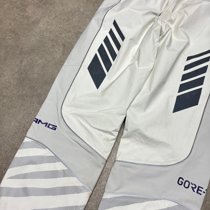 Palace Gore-Tex AMG White Tracksuit Bottoms (XL)