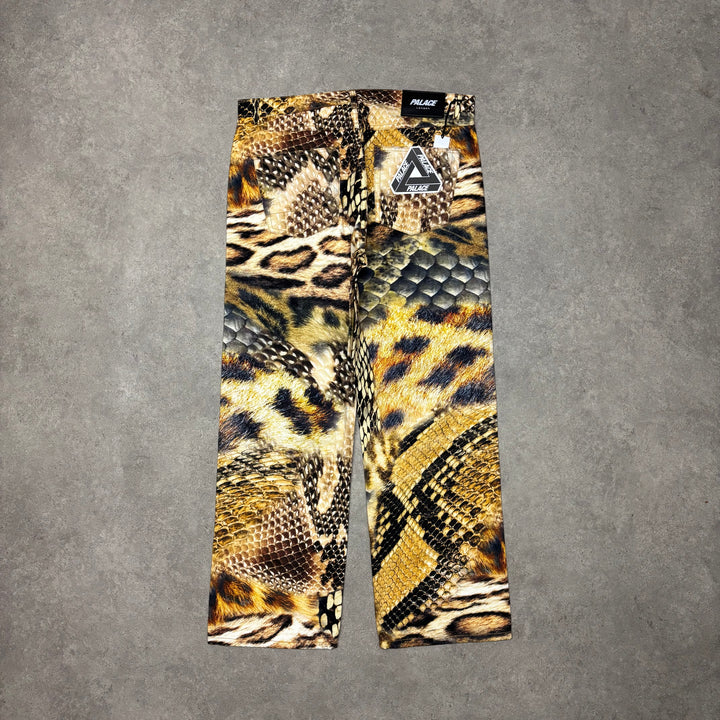 Palace Leopard Print Baggy Fit Trousers (34x32)