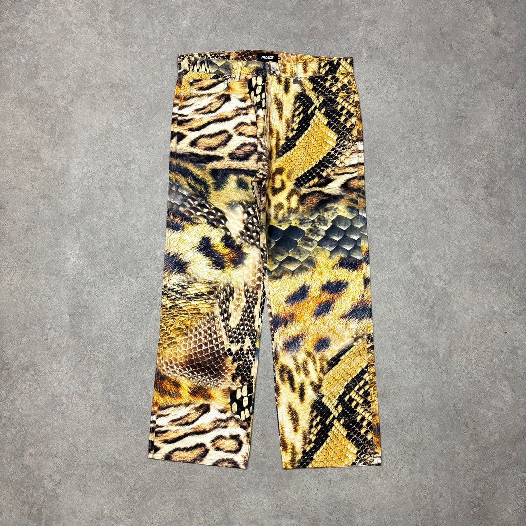 Palace Leopard Print Baggy Fit Trousers (34x32)