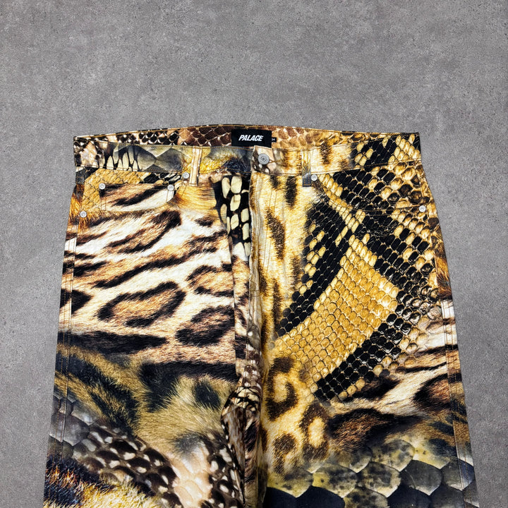 Palace Leopard Print Baggy Fit Trousers (34x32)