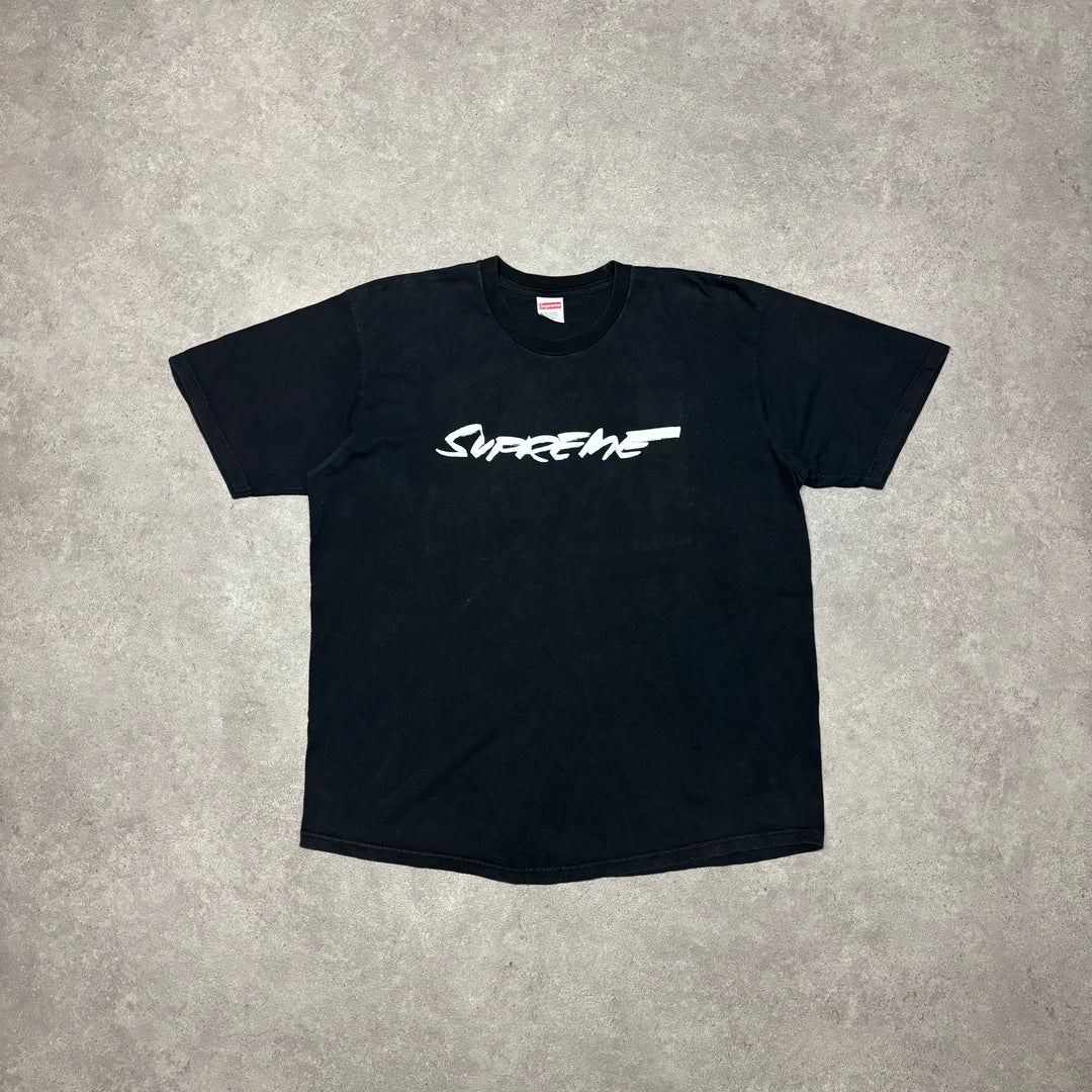 Supreme Futura Logo Black Graphic T-Shirt (XL)