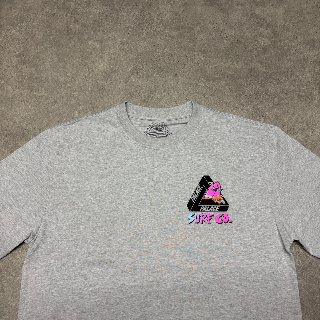 Palace Tri-Surf Grey Graphic T-Shirt (M)