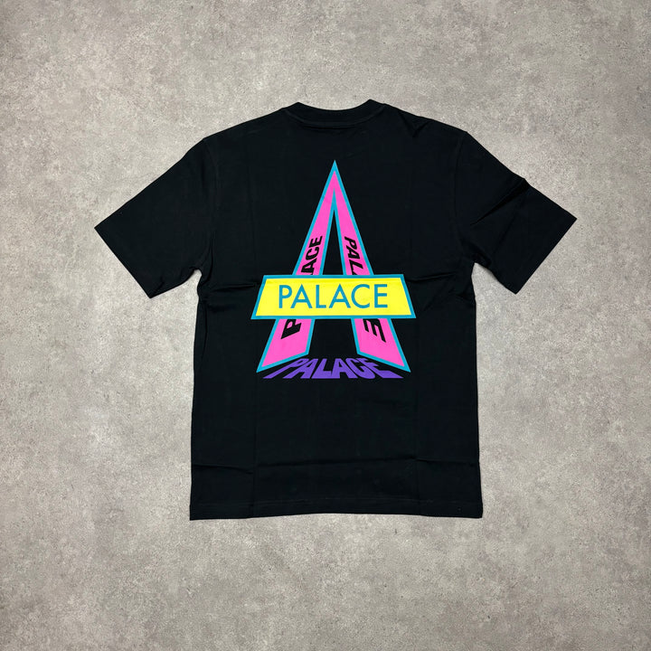 Palace Asleep To Venture Black Graphic T-Shirt (M)