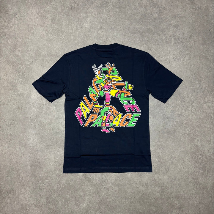 Palace B-Sans Navy Graphic T-Shirt (S)