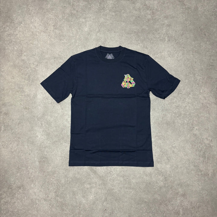 Palace B-Sans Navy Graphic T-Shirt (S)