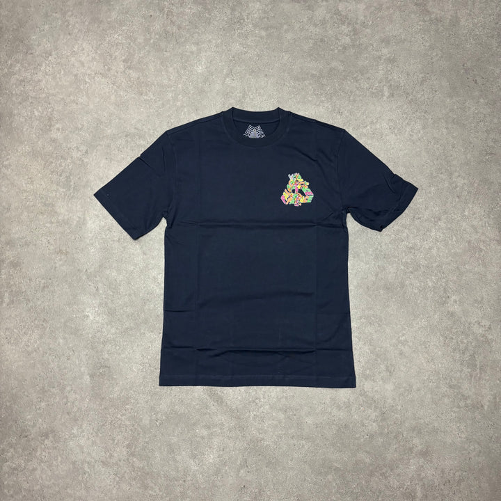 Palace B-Sans Navy Graphic T-Shirt (S)