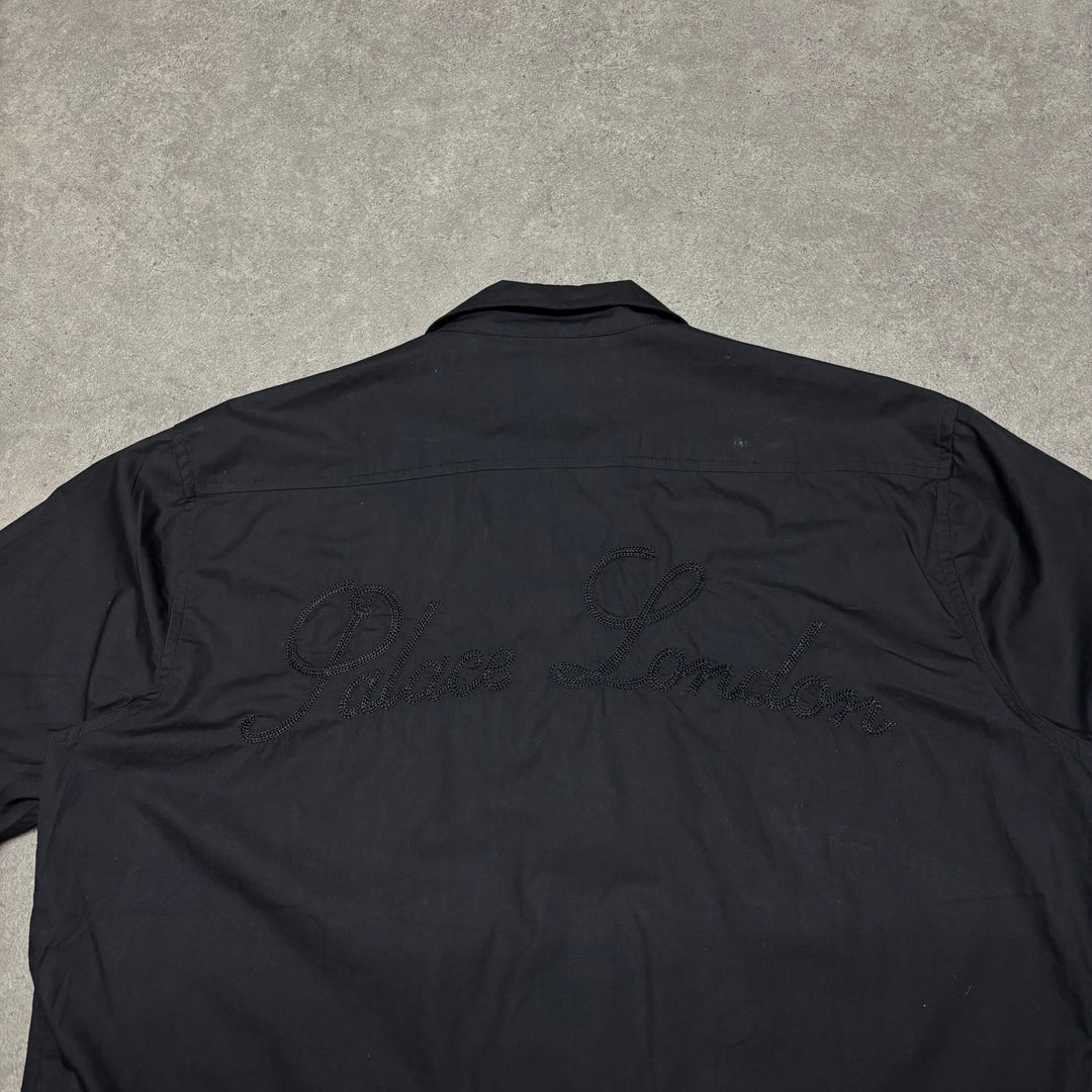 Palace Rose Chain Black Smart Short Sleeve Shirt (XL)