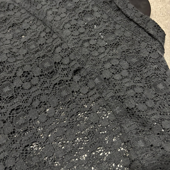 Palace Black Lace Short Sleeve Shirt (XL)
