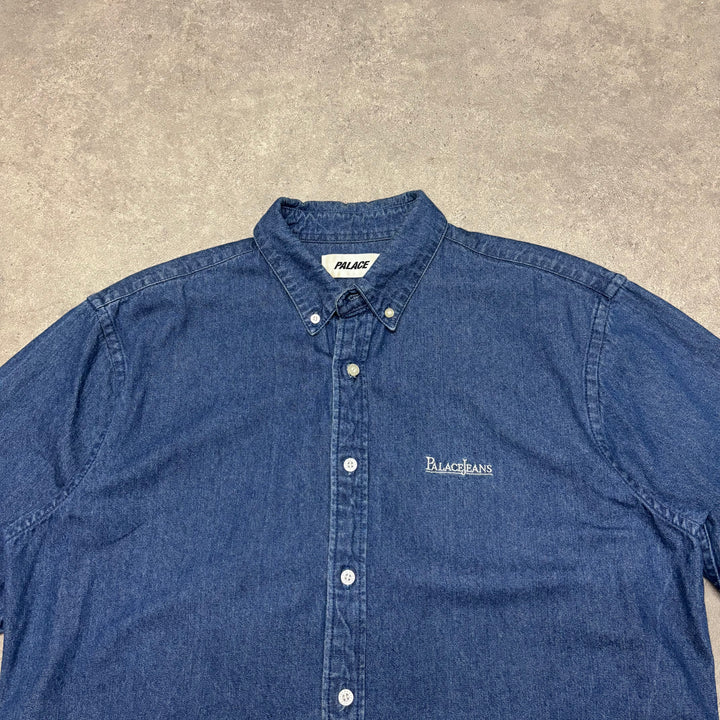 Palace Denim Short Sleeve Shirt (XL)