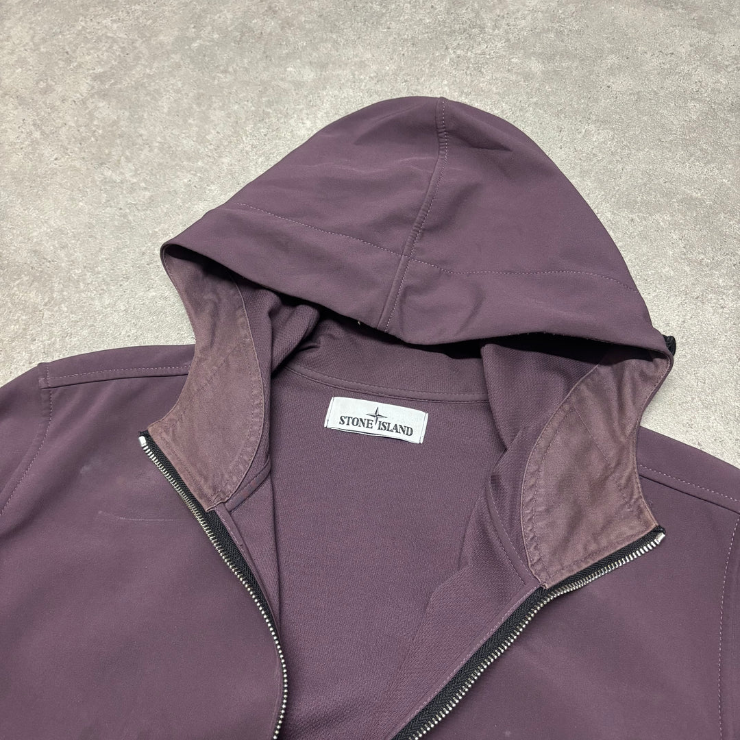 Stone Island Purple Hooded Windbreaker Jacket (M)