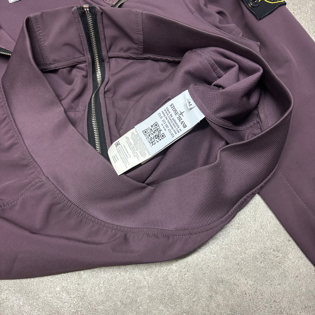 Stone Island Purple Hooded Windbreaker Jacket (M)