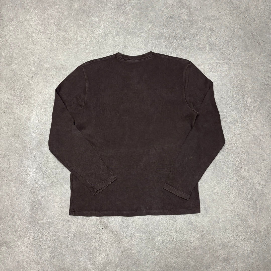 Vintage Yves Saint Laurent Brown Knitted Jumper (M)