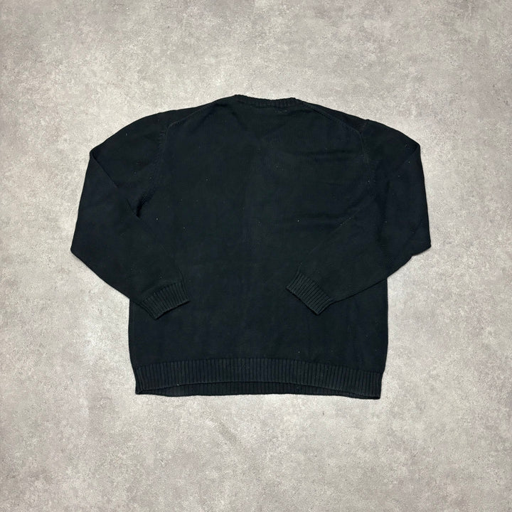 Vintage Yves Saint Laurent Black Heavyweight Knitted Sweater (L)