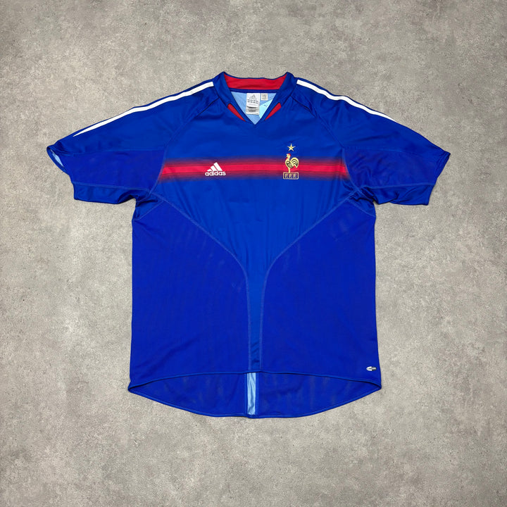 2004 Vintage Adidas France Home Football Shirt (XL)