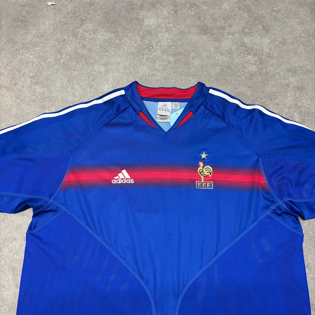 2004 Vintage Adidas France Home Football Shirt (XL)