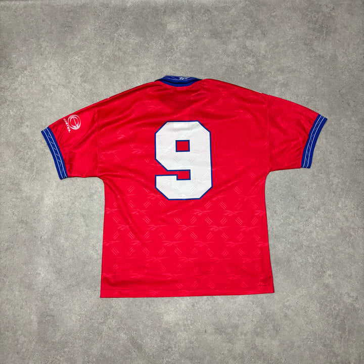 Vintage Reebok Chile Red Home Football Shirt (M)