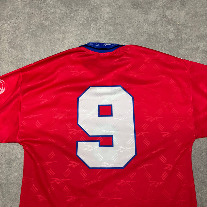 Vintage Reebok Chile Red Home Football Shirt (M)