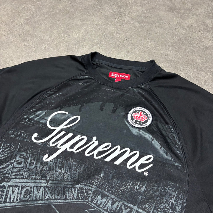 Supreme Soccer Black Jacquard T-Shirt (L)