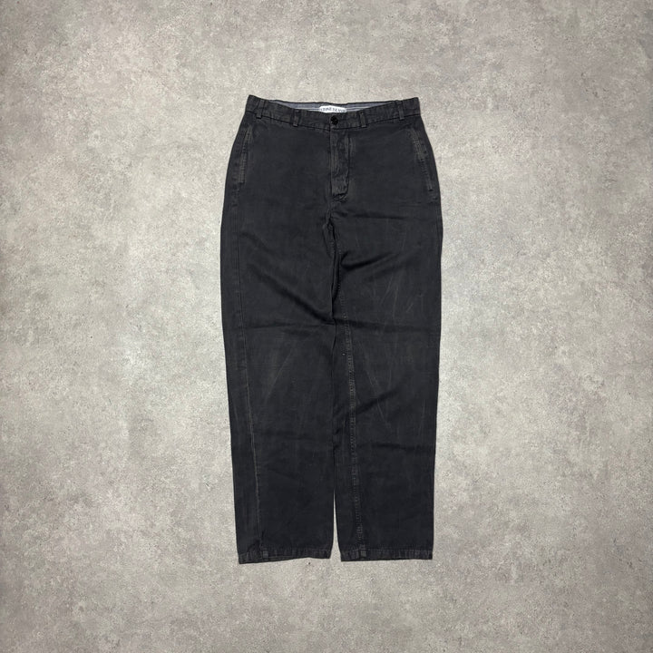 Vintage Stone Island Straight Fit Dark Grey Trousers (30x30