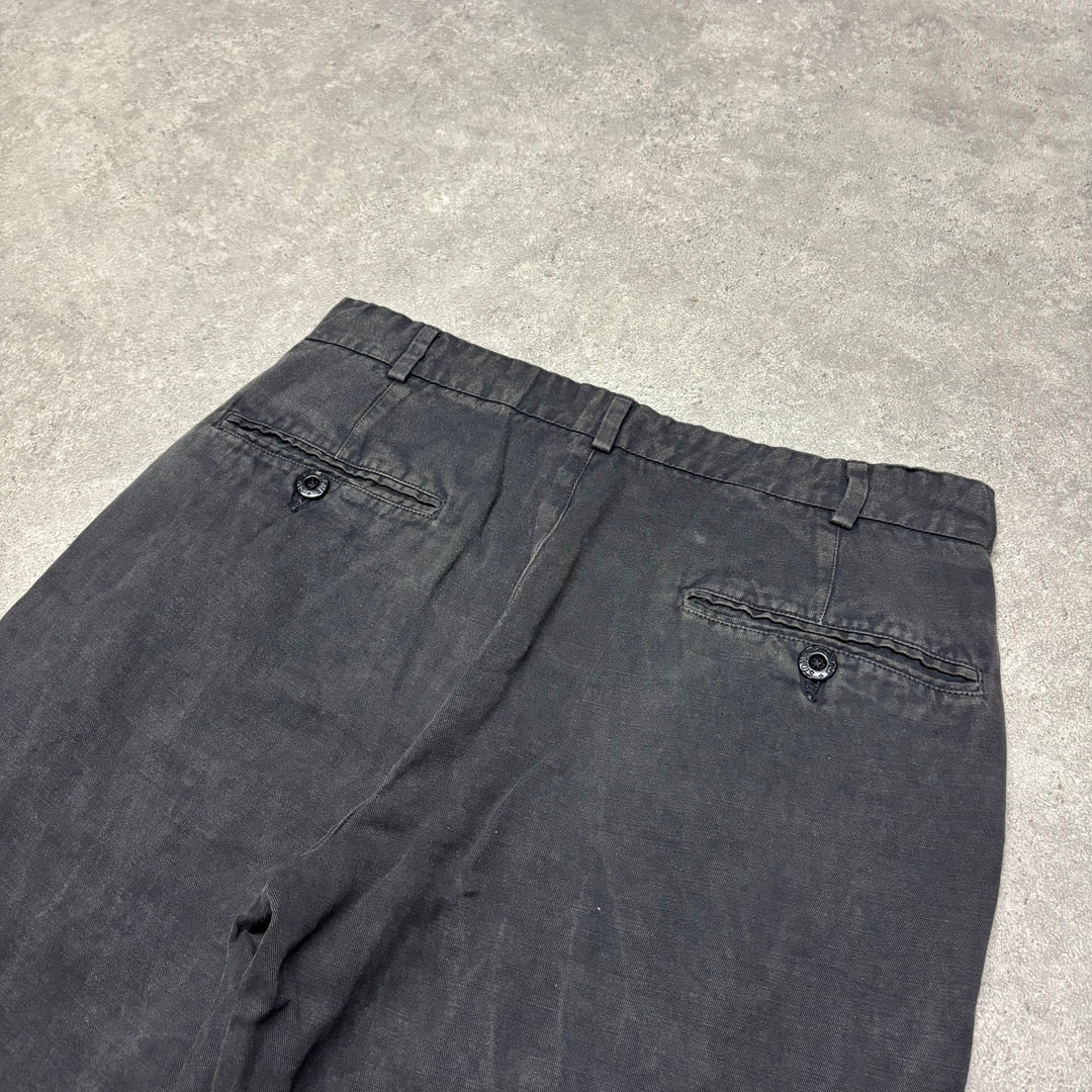 Vintage Stone Island Straight Fit Dark Grey Trousers (30x30