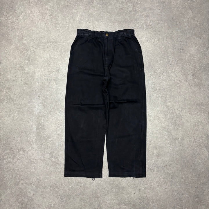 Butter Black Baggy Fit Trousers (L)