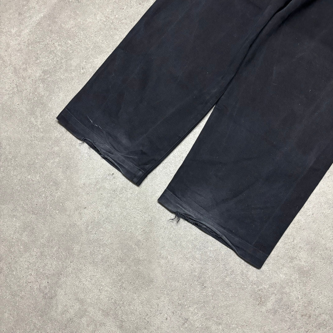 Butter Black Baggy Fit Trousers (L)