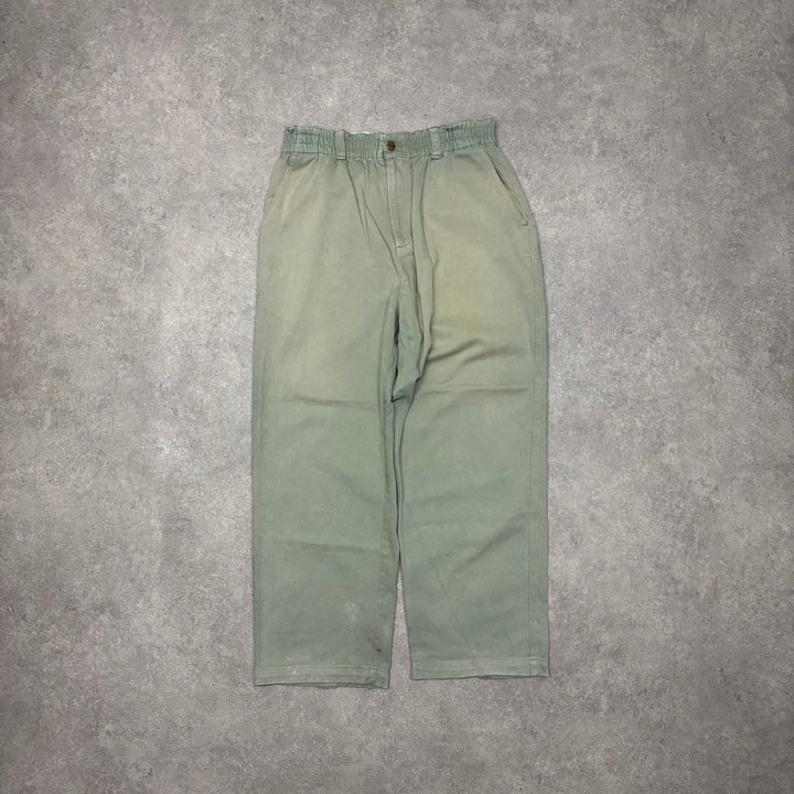 Butter Baggy Fit Green Trousers (L)