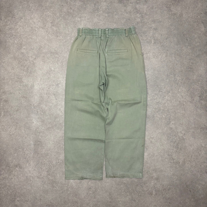 Butter Baggy Fit Green Trousers (L)