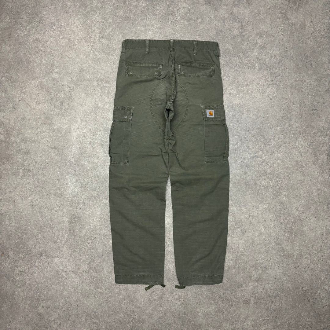 Vintage Carhartt Green Cargo Trousers (31x32)