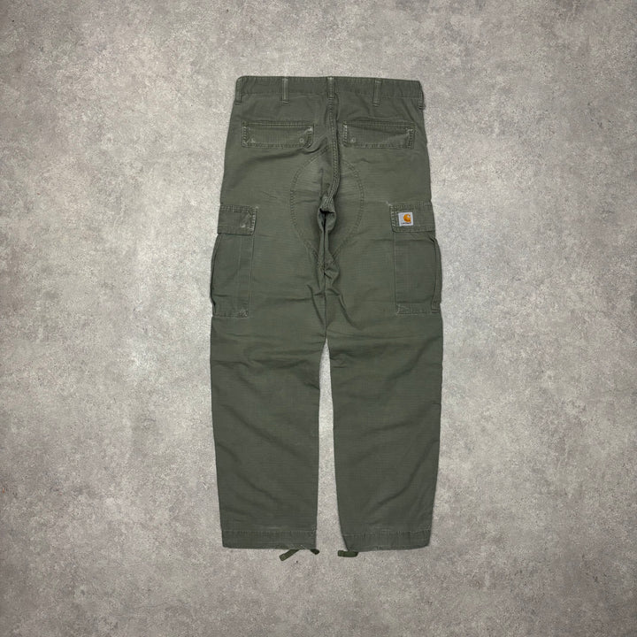 Vintage Carhartt Green Cargo Trousers (31x32)