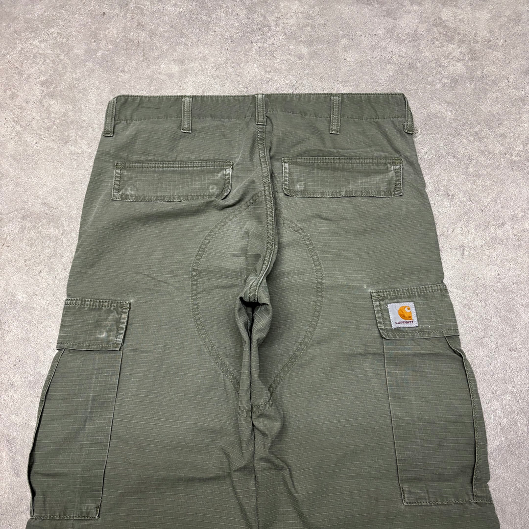 Vintage Carhartt Green Cargo Trousers (31x32)