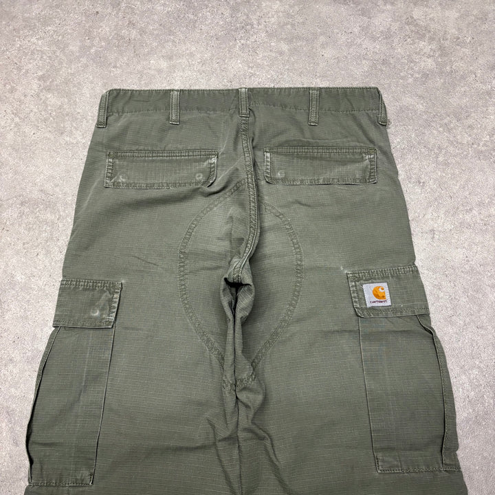 Vintage Carhartt Green Cargo Trousers (31x32)