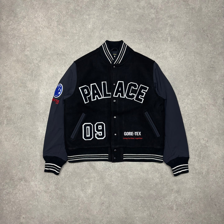 New Palace Gore-Tex Going Further Black Varsity Jacket (L)