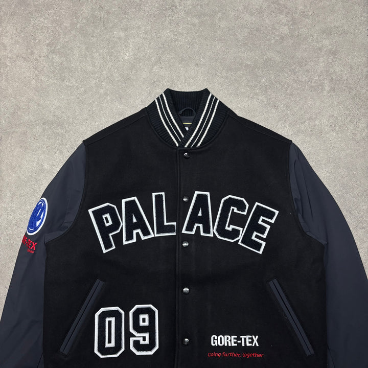 New Palace Gore-Tex Going Further Black Varsity Jacket (L)