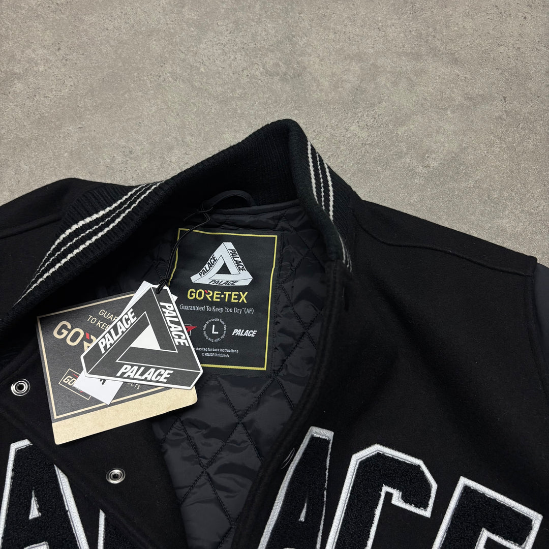 New Palace Gore-Tex Going Further Black Varsity Jacket (L)