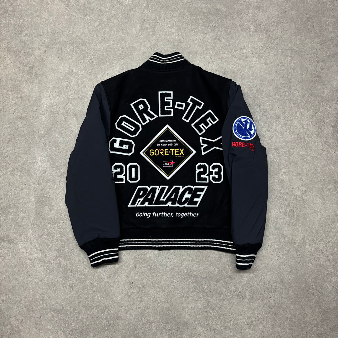 New Palace Gore-Tex Going Further Black Varsity Jacket (L)