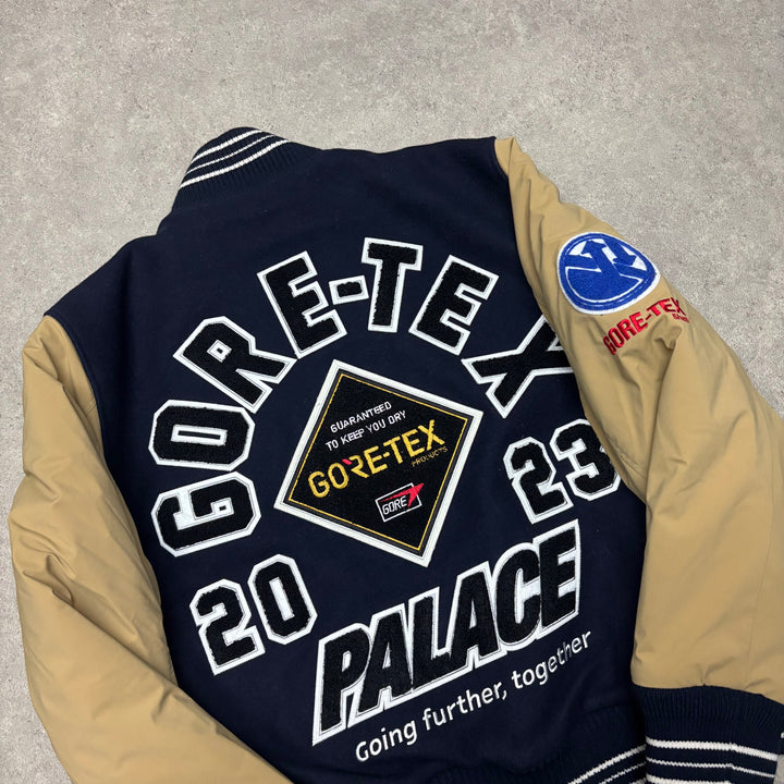 New Palace Gore-Tex Going Further Black Varsity Jacket (M)