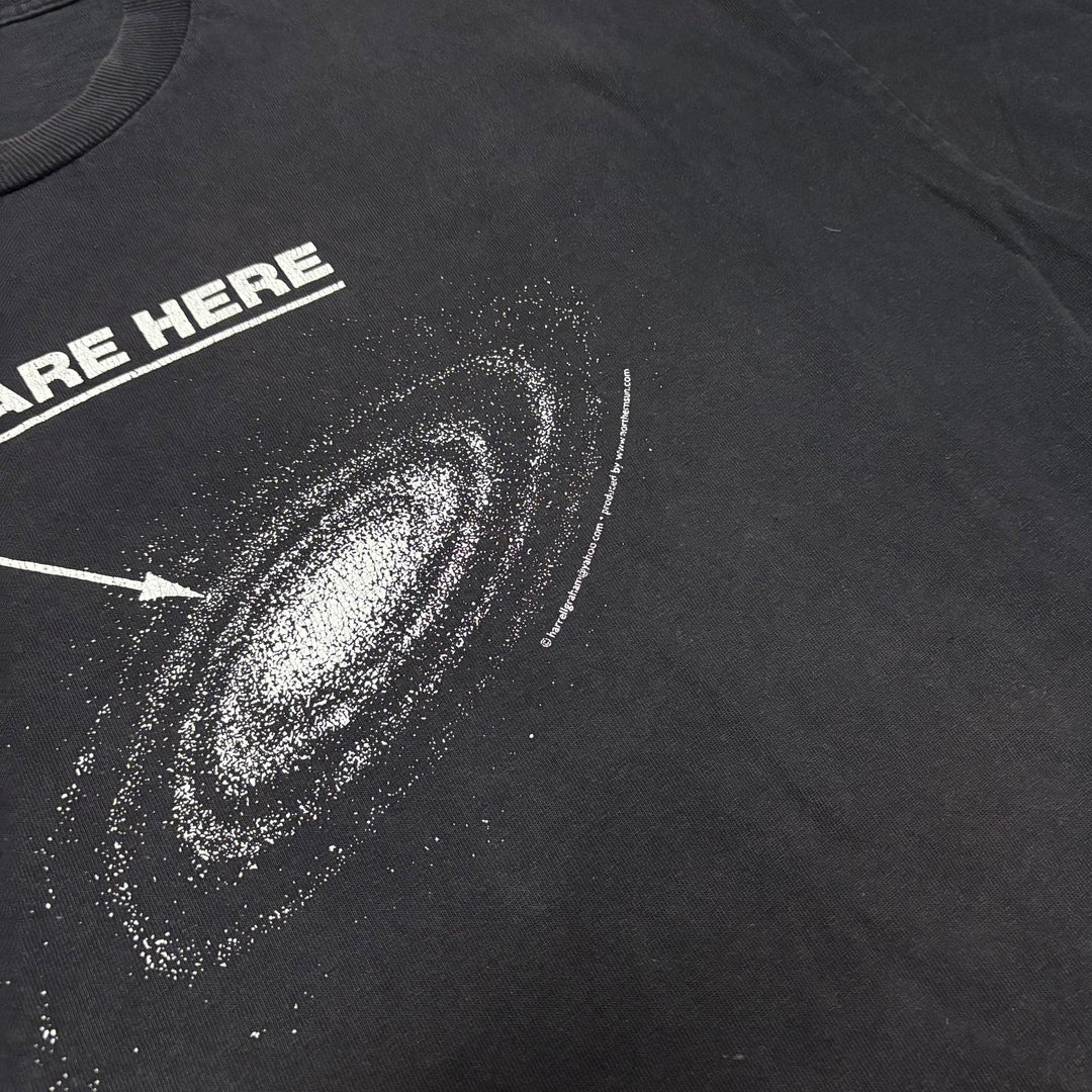 90's Vintage 'You Are Here' Galaxy Graphic T-Shirt (XL)