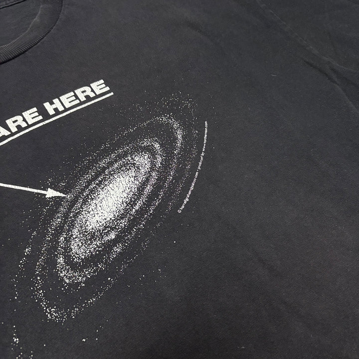90's Vintage 'You Are Here' Galaxy Graphic T-Shirt (XL)