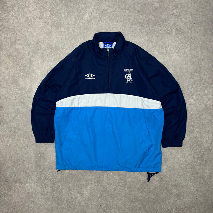 1999 Vintage Umbro Chelsea Quarter Zip Tracksuit Top (M)