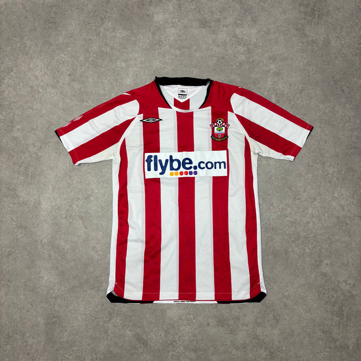 2008 Vintage Southampton Home Red Football Shirt (M)