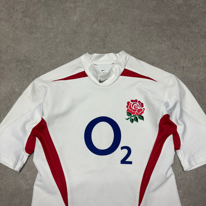 Vintage Nike England Rugby White Home Shirt (L)