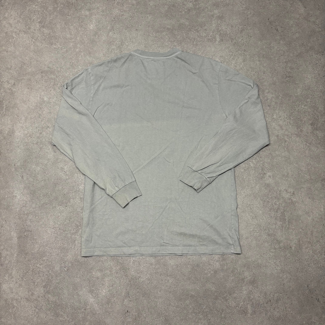 Palace Washed Grey Long Sleeve T-Shirt (XL)