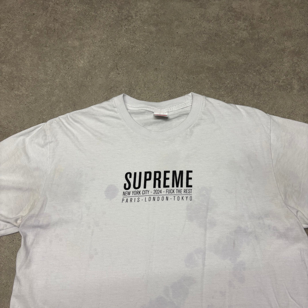 Supreme Paris White T-Shirt (M)