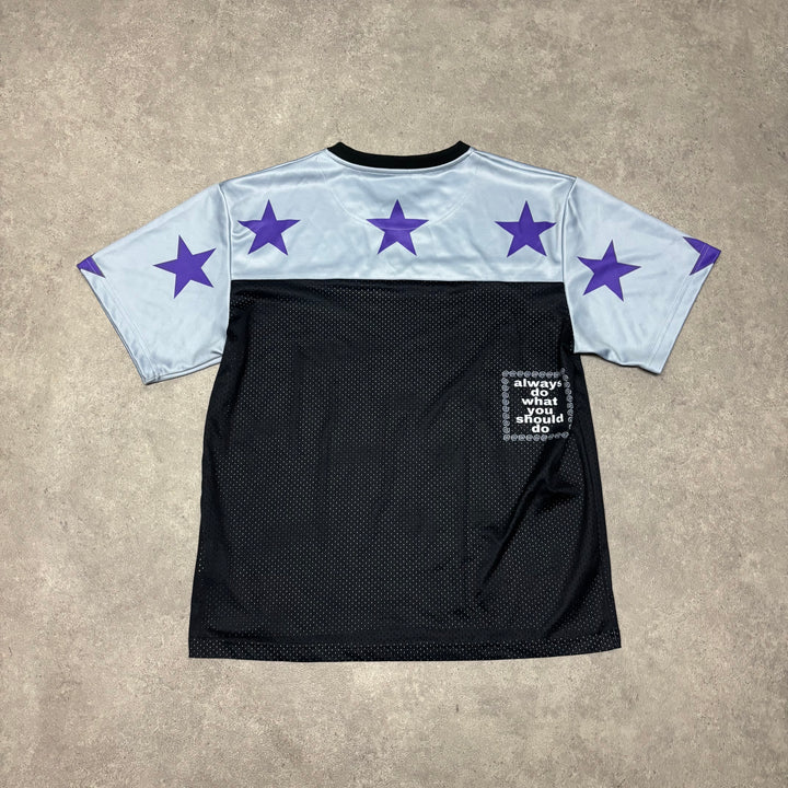 Always Do What You Should Do Star Mesh Football Jersey (L)