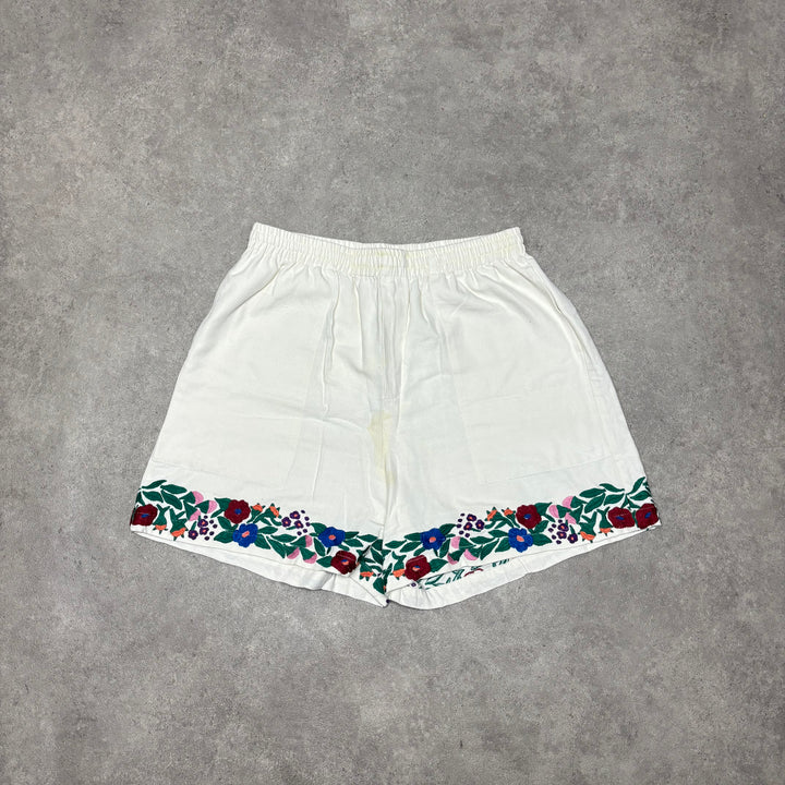 Bode Garden Rugby White Shorts (XL)