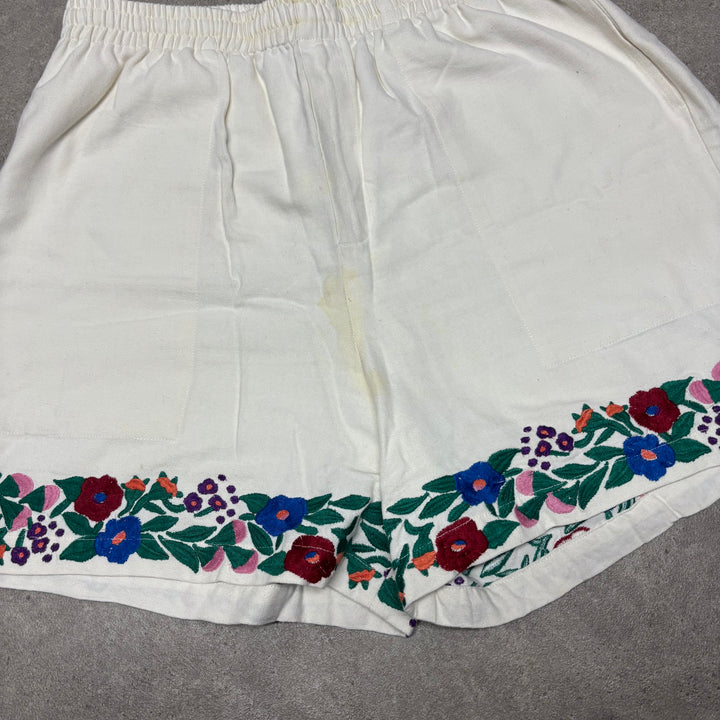 Bode Garden Rugby White Shorts (XL)