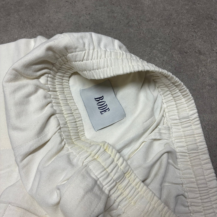 Bode Garden Rugby White Shorts (XL)