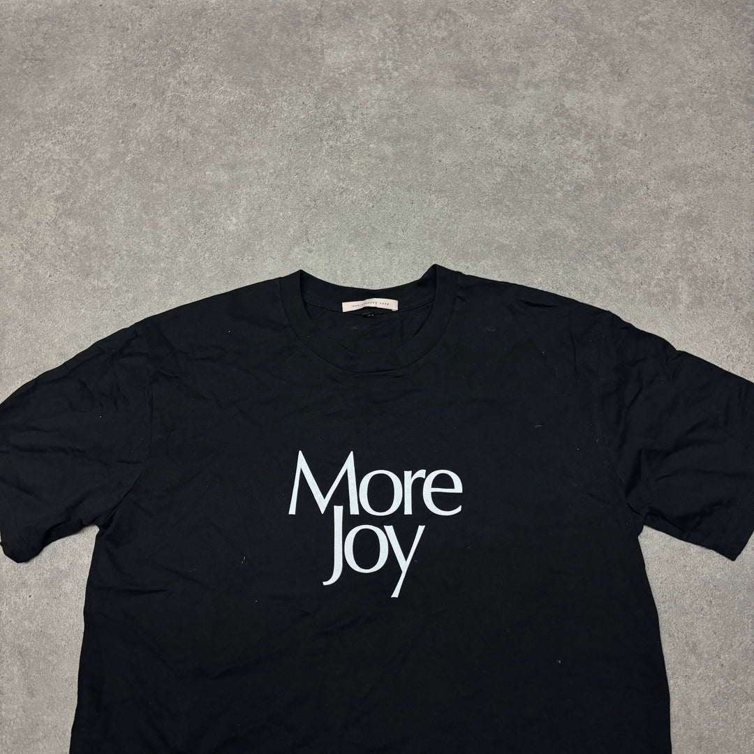 Christopher Kane More Joy Black Graphic T-Shirt (L)