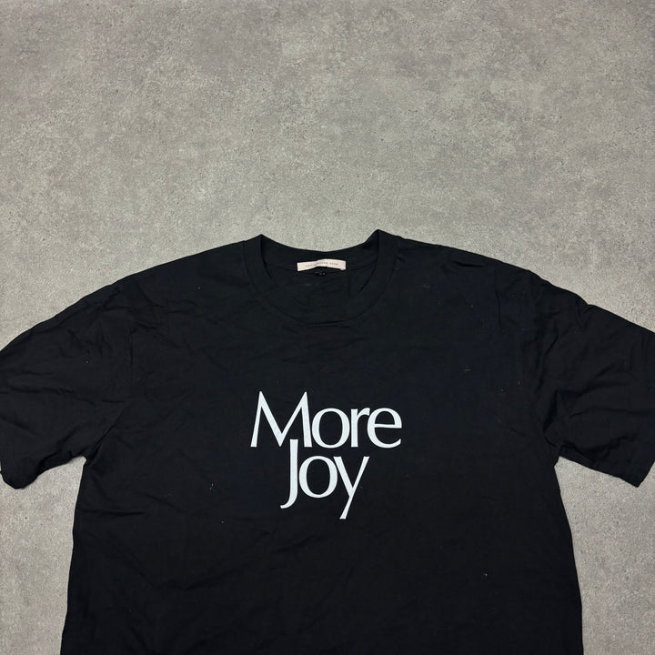 Christopher Kane More Joy Black Graphic T-Shirt (L)